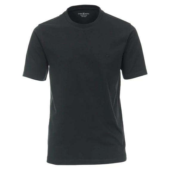 Casa Moda sötétzöld kerek nyakú póló nagyméretben