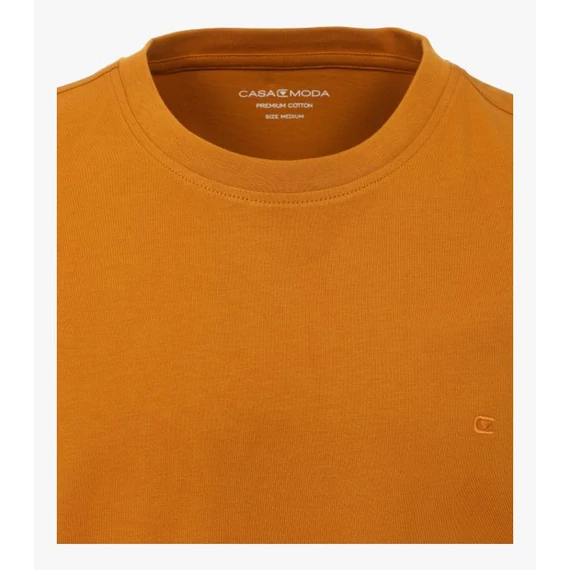 Casa Moda mustár kerek nyakú póló