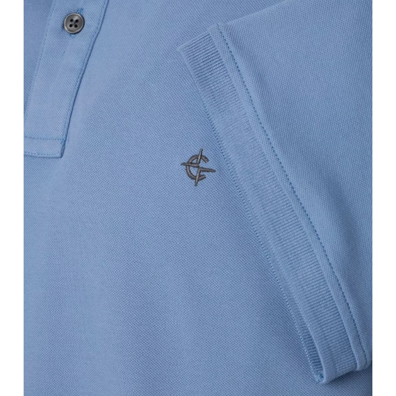 Casa Moda kék galléros póló nagyméretben