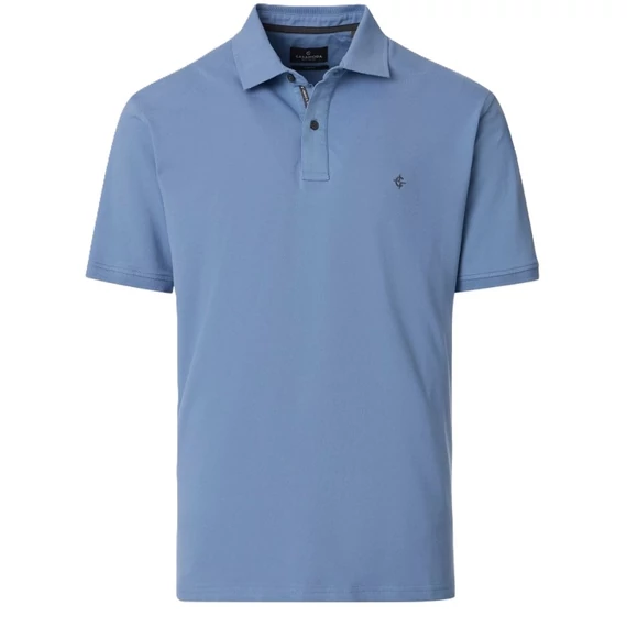 Casa Moda kék galléros póló nagyméretben