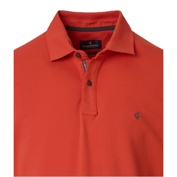 Casa Moda téglavörös galléros póló nagyméretben