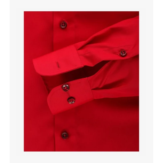 Casa Moda  piros hosszú ujjú férfi ing