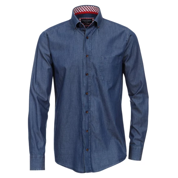 Casa Moda sötétkék hosszú ujjú férfi ing nagyméretben