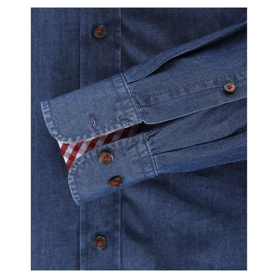 Casa Moda sötétkék hosszú ujjú férfi ing nagyméretben