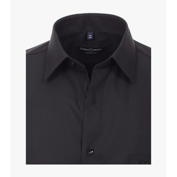 Casa Moda fekete, rövid ujjú férfi ing nagyméretben