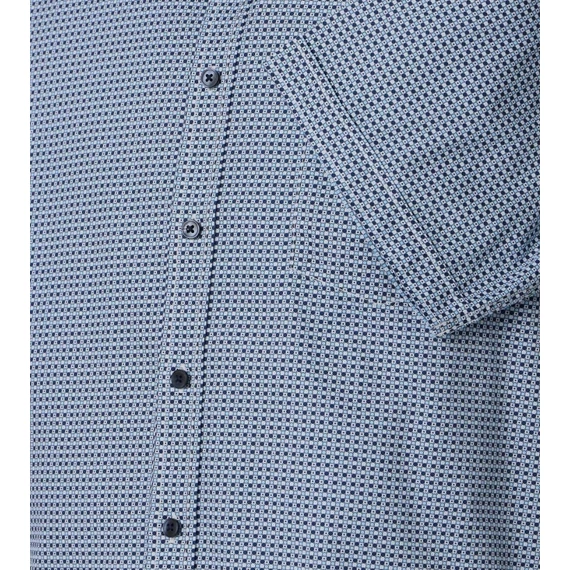 Casa Moda mintás rövid ujjú férfi ing nagyméretben