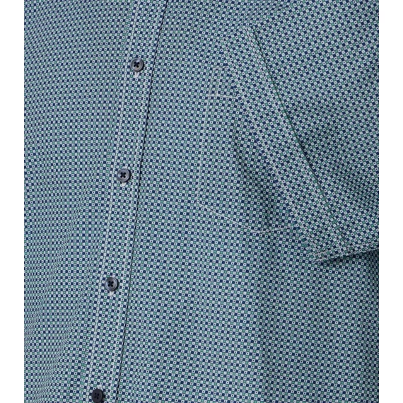 Casa Moda mintás rövid ujjú férfi ing nagyméretben