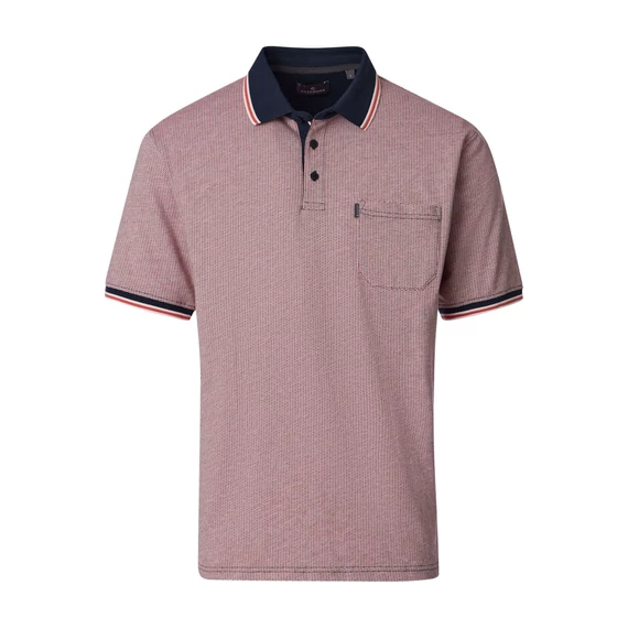 Casa Moda mintás galléros férfi póló nagyméretben