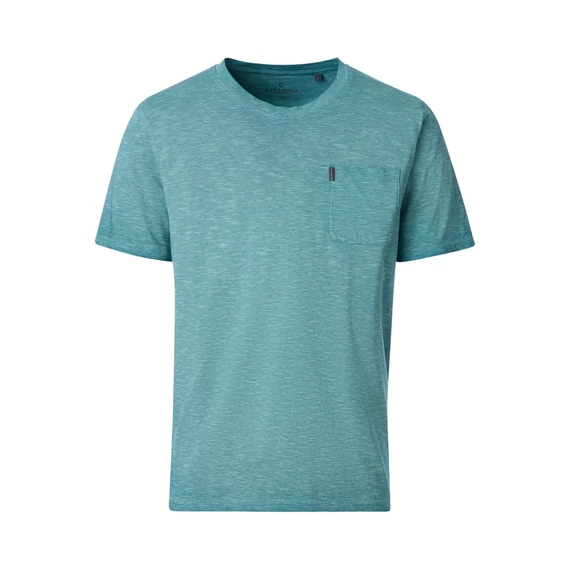 Casa Moda kerek nyakú férfi, zöld póló nagyméretben