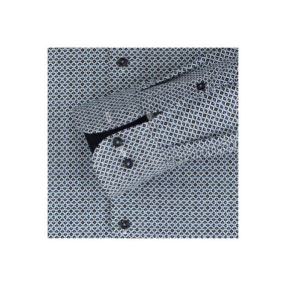 Casa Moda kék hosszú ujjú 72 cm férfi elegáns  ing nagyméretben