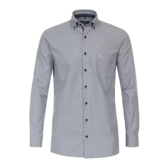 Casa Moda kék kockás hosszú ujjú férfi ing  nagyméretben