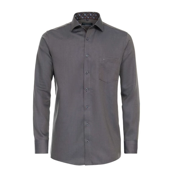 Casa Moda barna mintás hosszú ujjú férfi ing nagyméretben