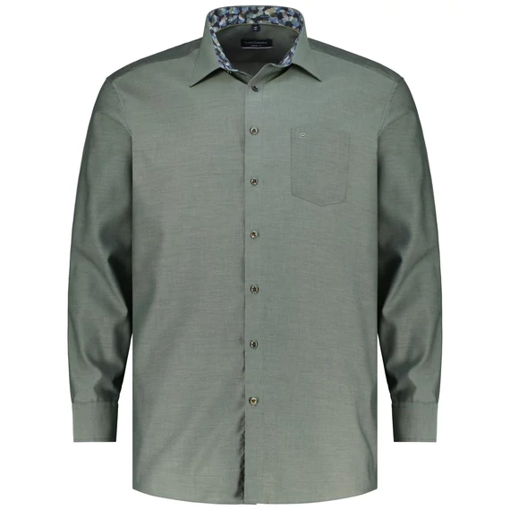 Casa Moda sötétzöld hosszú ujjú férfi ing nagyméretben