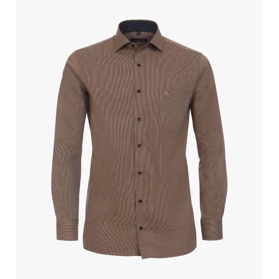 Casa Moda barna mintás hosszú ujjú ing nagyméretben