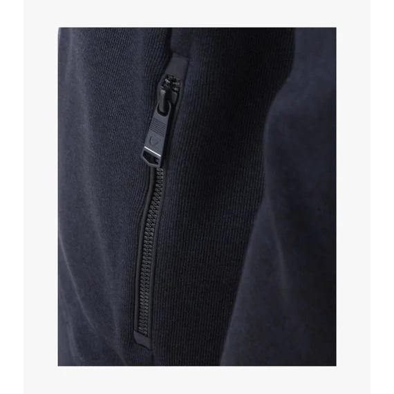 Casa Moda sötétkék végig cipzáras férfi pulóver nagyméretben