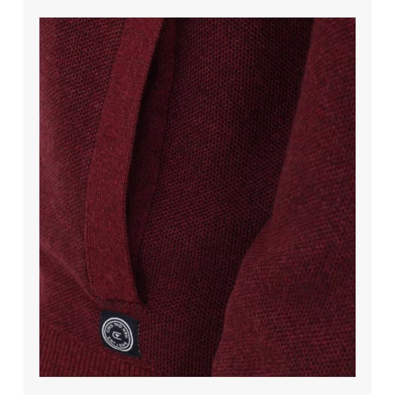 Casa Moda bordó férfi kardigán nagyméretben