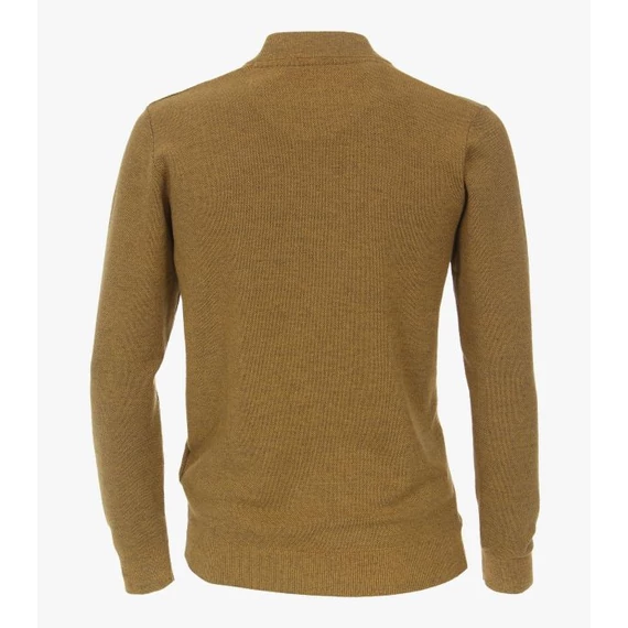 Casa Moda okkersárga férfi kardigán nagyméretben