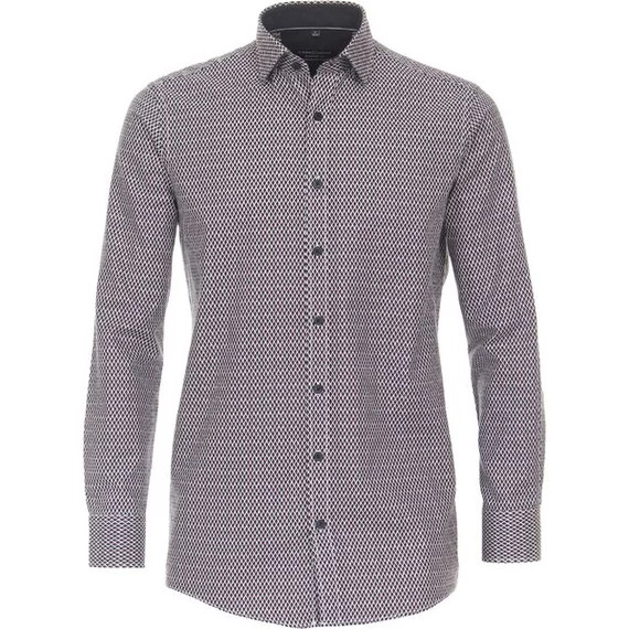 Casa Moda kék mintás hosszú ujjú ing nagyméretben