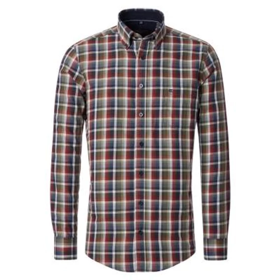 Casa Moda kockás hosszú ujjú férfi ing nagyméretben