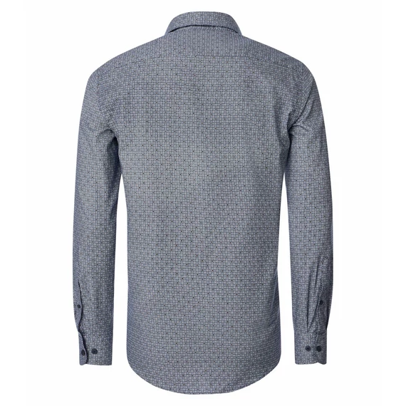 Casa Moda mintás kék hosszú ujjú férfi ing nagyméretben