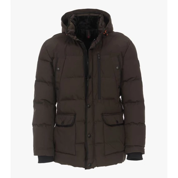 Casa Moda sötétzöld télikabát nagyméretben