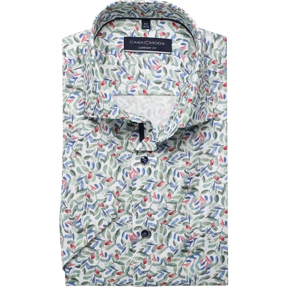 Casa Moda mintás rövid ujjú férfi ing nagyméretben