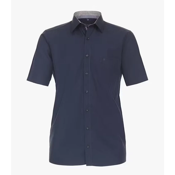 Casa Moda sötétkék rövid ujjú férfi ing nagyméretben