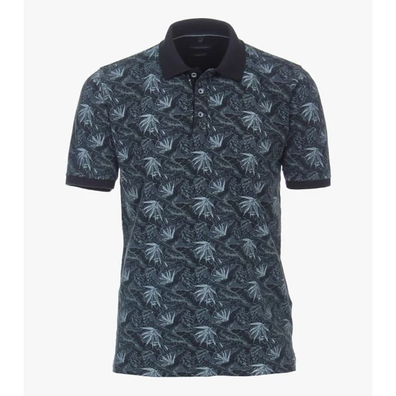 Casa Moda sötétkék galléros férfi póló nagyméretben