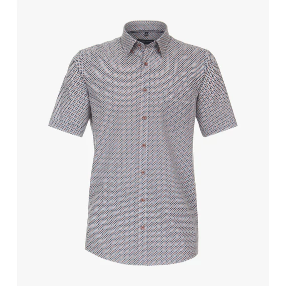 Casa Moda mintás rövid ujjú férfi ing nagyméretben