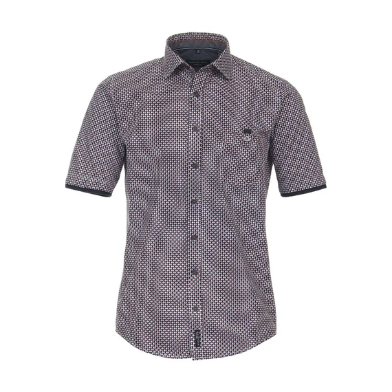 Casa Moda mintás rövid ujjú férfi ing nagyméretben