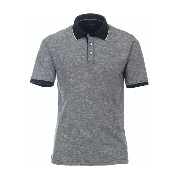 Casa Moda szürke galléros férfi póló nagyméretben