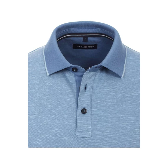 Casa Moda kék galléros férfi póló nagyméretben