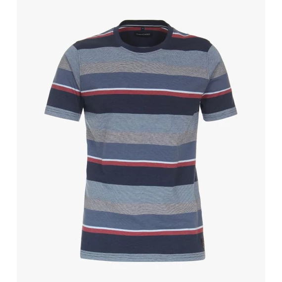 Casa Moda csíkos, kerek nyakú férfi póló nagyméretben