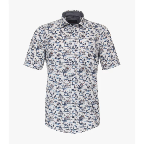 Casa Moda mintás rövid ujjú férfi ing nagyméretben