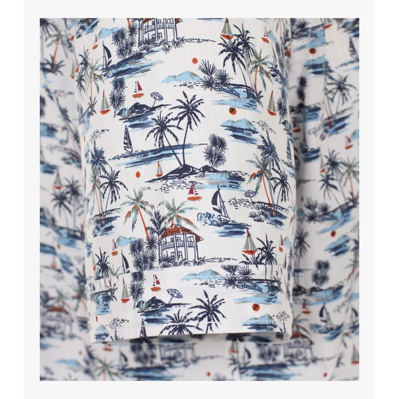 Casa Moda mintás rövid ujjú férfi ing nagyméretben