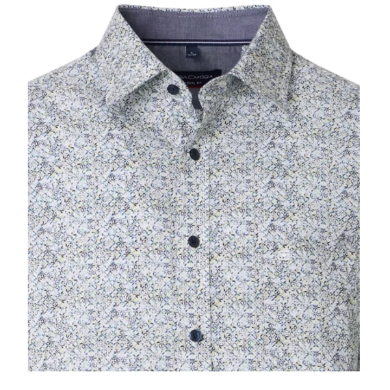 Casa Moda mintás rövid ujjú férfi ing nagyméretben