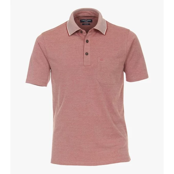 Casa Moda mályva galléros férfi póló nagyméretben