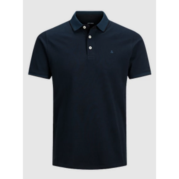 Jack&Jones sötétkék színű galléros póló