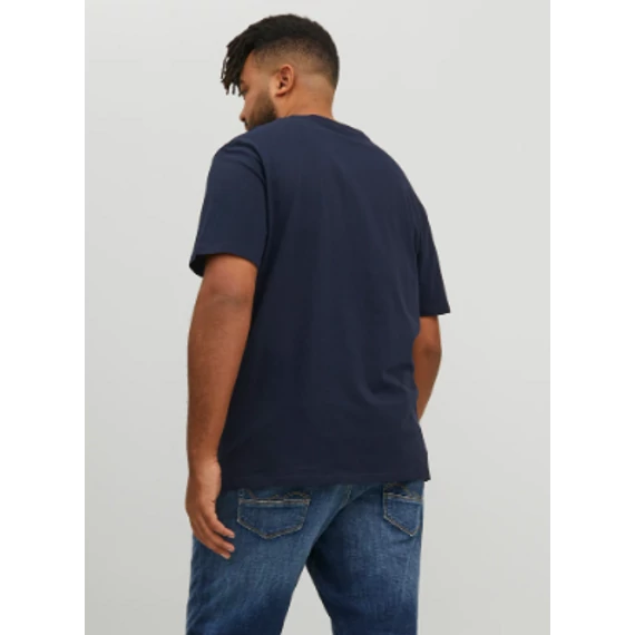 Jack&Jones feliratos sötétkék póló, nagyméretben