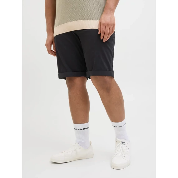Jack & Jones fekete Chino rövidnadrág nagyméretben