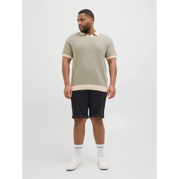 Jack & Jones fekete Chino rövidnadrág nagyméretben