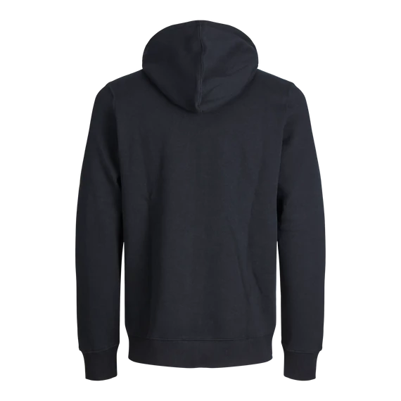 Jack&Jones fekete színű kapucnis pulóver, nagyméretben