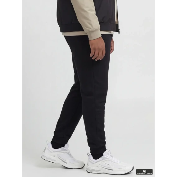 Jack & Jones fekete melegítőnadrág nagyméretben