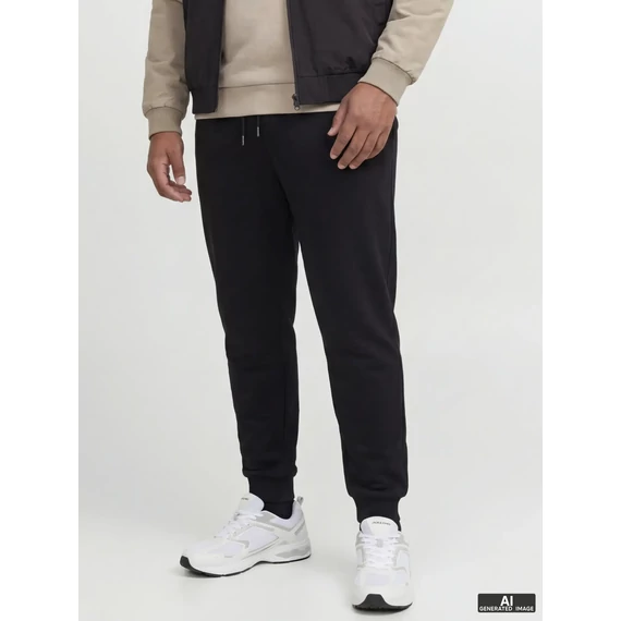 Jack & Jones fekete melegítőnadrág nagyméretben