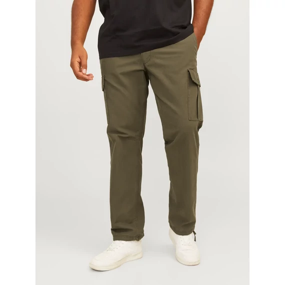 Jack & Jones zöld oldalzsebes nadrág nagyméretben