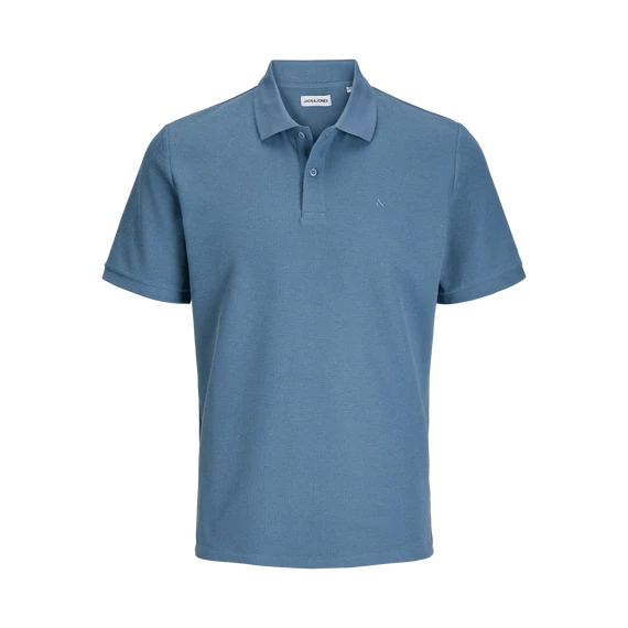 Jack&Jones türkiz galléros póló, nagyméretben