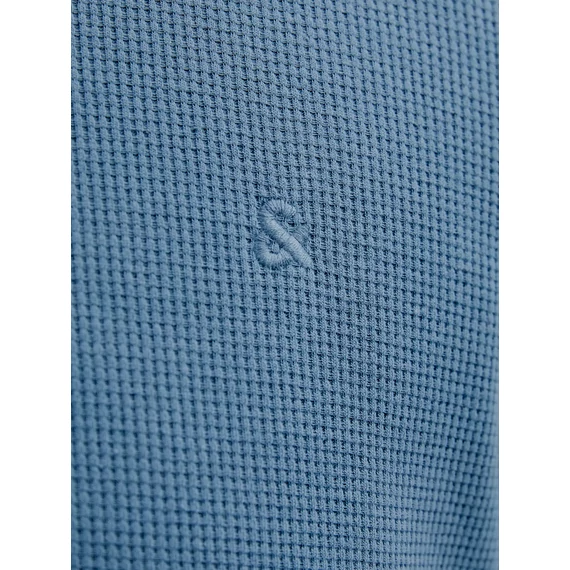 Jack&Jones türkiz galléros póló, nagyméretben