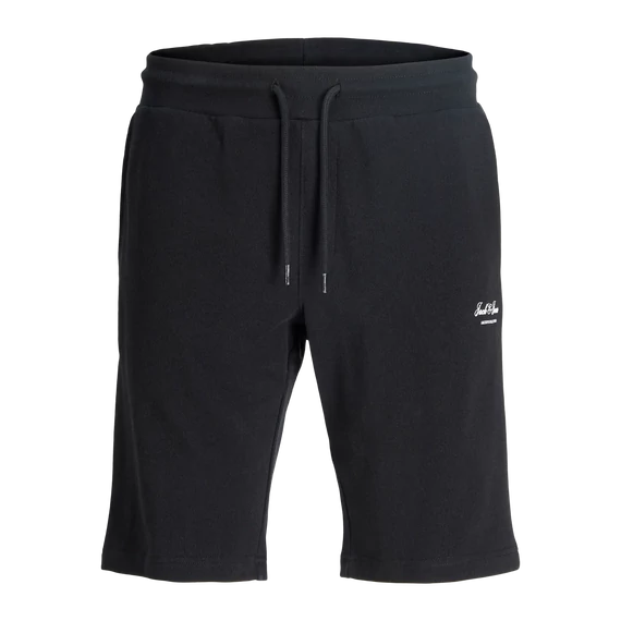 Jack & Jones fekete színű pamut rövidnadrág nagyméretben