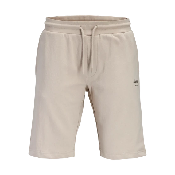 Jack & Jones bézs színű pamut rövidnadrág nagyméretben