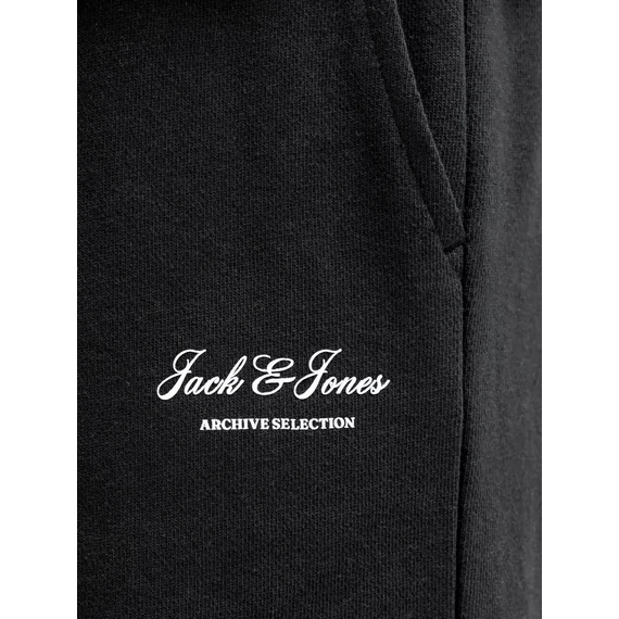 Jack & Jones fekete színű pamut rövidnadrág nagyméretben